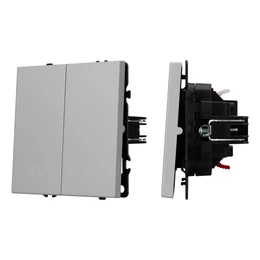 Фото #1 товара Механизм выключателя управления шторами SWT-NOBE-MKR2-SFPL-IS (230V, 10A) (Arlight, Никель)