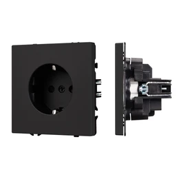 Фото #1 товара Механизм электрической розетки SCT-NOBE-MEU1-SFPL-BK (230V, 16A) (Arlight, -)