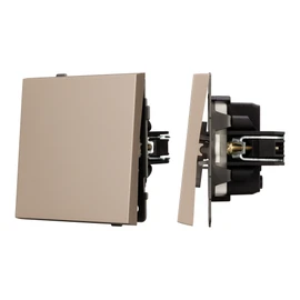 Фото #1 товара Механизм выключателя одноклавишный перекрёстный SWT-TENDO-MKX1-PL-GD (230V, 10A) (Arlight, -)