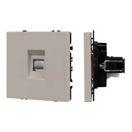 Фото #1 товара Механизм компьютерной розетки SCT-NOBE-MPC1-SFPL-CA (RJ-45, CAT6) (Arlight, Кашемир)