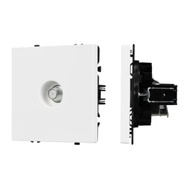 Фото #1 товара Механизм спутниковой розетки SCT-NOBE-MST1-SFPL-WH (SAT) (Arlight, Белый кварц)