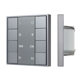 Фото #1 товара INTELLIGENT ARLIGHT Кнопочная панель DALI-201-23-1G-2SC-MIX-DT8-IN Silver (BUS, Frame) (IARL, IP20 Металл, 3 года)