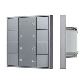 Фото #1 товара INTELLIGENT ARLIGHT Кнопочная панель DALI-201-23-1G-2SC-RGBW-DT8-IN Silver (BUS, Frame) (IARL, IP20 Металл, 3 года)