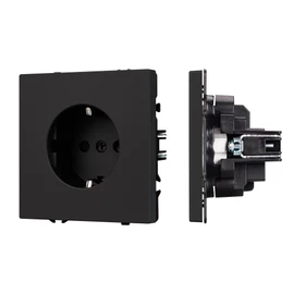 Фото #1 товара Механизм электрической розетки SCT-NOBE-MEU1-SFPL-BK (230V, 16A) (Arlight, -)