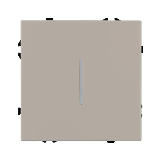 Фото #2 товара Механизм выключателя одноклавишный непроходной LED SWT-NOBE-MK01-SFPL-L-CA (230V, 10A) (Arlight, Кашемир)