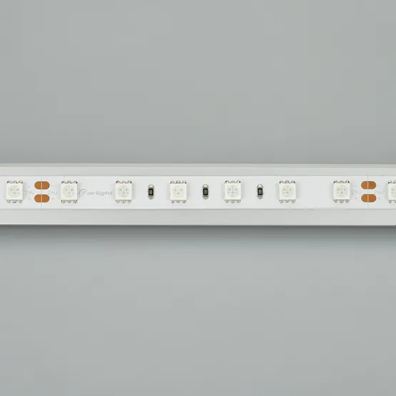 Фото #2 товара Светодиодная лента RT 2-5000 24V Pink 2x (5060, 300 LED, LUX) (Arlight, 14.4 Вт/м, IP20)