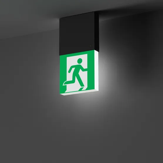 Фото #5 товара Световой указатель EMG-MARK-M-3H-BK (Arlight, IP40 Металл, 5 лет)