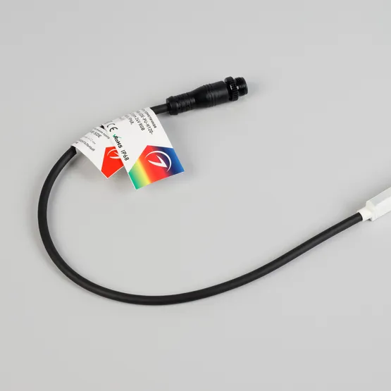 Фото #3 товара Светодиодная лента герметичная WAVE-SIDE-PU-H120-06x12mm 24V RGB (8 W/m, IP68, 3m, wire x1) (Arlight, Вывод прямой, 3 года)