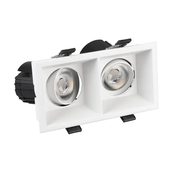 Фото #6 товара Светильник MS-FLOW-BUILT-S157x85-2x6W Warm3000 (WH, 15 deg, 230V) (Arlight, IP20 Металл, 5 лет)