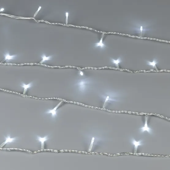 Фото #2 товара Светодиодная гирлянда ARD-STRING-HOME-5000-CLEAR-50LED-STD WHITE (230V, 3.5W) (Ardecoled, IP20)