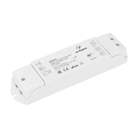 Фото товара Диммер SMART-D22-DIM-PUSH-SUF (230V, 2A, TRIAC, 2.4G) (Arlight, IP20 Пластик, 5 лет)