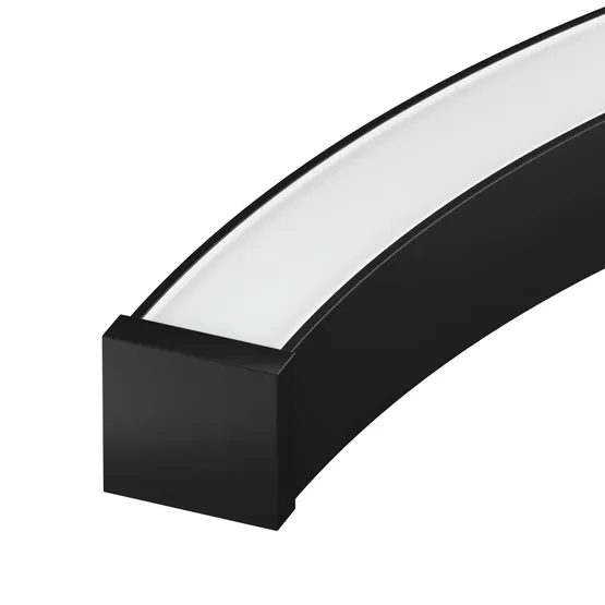 Фото #1 товара Профиль LINE-3535-BENT-SIDE-2000 ANOD BLACK (Arlight, Алюминий)