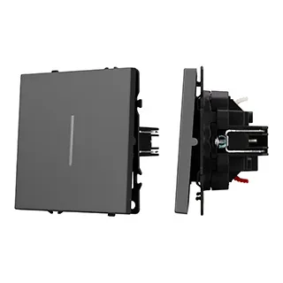 Фото товара Механизм звонкового выключателя LED SWT-NOBE-MKR1-SFPL-L-GR (230V, 10A) (Arlight, Серый базальт)