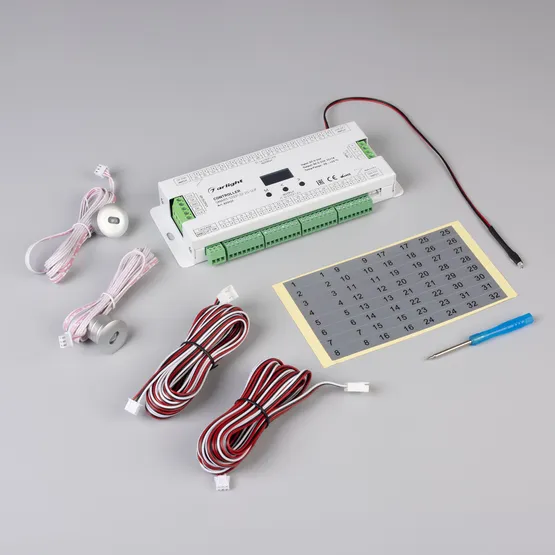 Фото #3 товара Контроллер лестничный SMART-STEP-32-2S-SUF (5-24V, 32x1A, SPI) (Arlight, IP20 Пластик, 5 лет)
