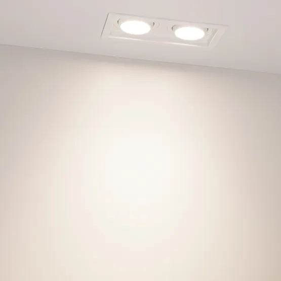 Фото #6 товара Светильник MS-VORTEX-BUILT-S170x90-2x12W Day4000 (WH-WH, 40 deg, 230V) (Arlight, IP20 Металл, 5 лет)