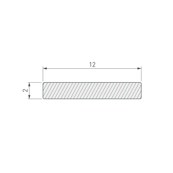 Фото #2 товара Полоса ARH-W12-2000 (Arlight, Алюминий)