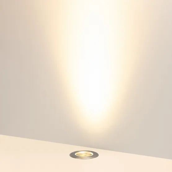 Фото #2 товара Светильник LTD-DAFNA-GROUND-R130-11W Warm3000 (SL, 20 deg, 230V) (Arlight, IP67 Металл, 5 лет)