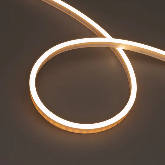 Фото #1 товара Светодиодная лента герметичная WAVE-SIDE-PU-A120-06x12mm 24V Warm3000 (8 W/m, IP68, 1m, wire x1) (Arlight, Вывод прямой, 3 года)