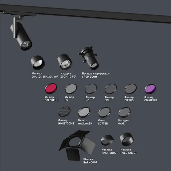 Фото #3 товара Светофильтр LGD-ARTIFACT-COLORFUL-FRAME-R55 (WH-PN) (Arlight, Металл)