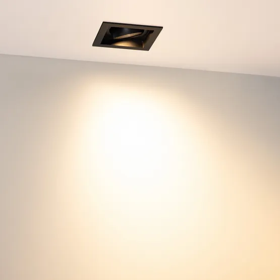 Фото #4 товара Светильник MS-VORTEX-BUILT-S90x90-12W Warm3000 (BK-BK, 40 deg, 230V) (Arlight, IP20 Металл, 5 лет)