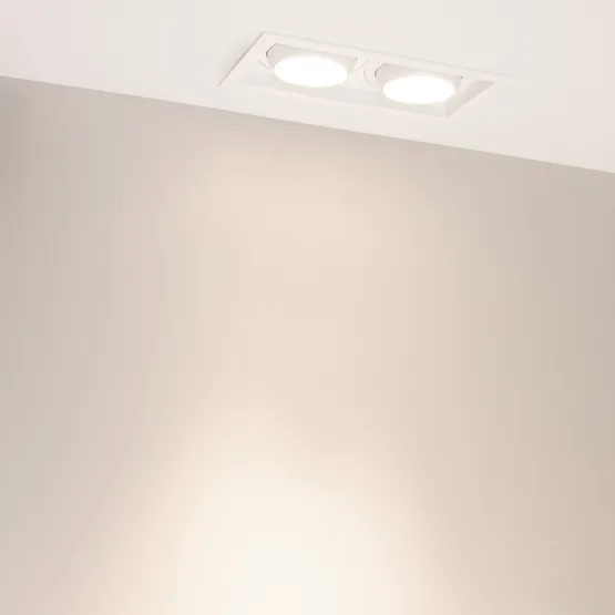 Фото #5 товара Светильник MS-VORTEX-BUILT-S250x140-2x30W Day4000 (WH-WH, 30 deg, 230V) (Arlight, IP20 Металл, 5 лет)