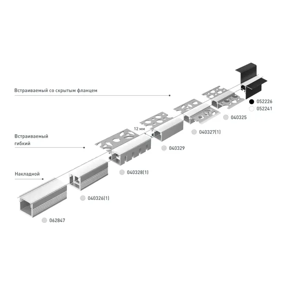 Фото #5 товара Профиль FANTOM-BENT-W12-TOP-EDGE-2000 ANOD (Arlight, Алюминий)
