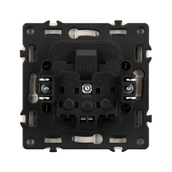 Фото #2 товара Механизм электрической розетки SCT-NOBE-MEU1-SFPL-IS (230V, 16A) (Arlight, Никель)