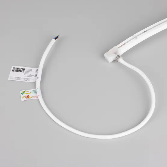Фото #2 товара Светодиодная лента герметичная MOONLIGHT-TOP-GM192-13x12mm 24V RGBW-Day (14.4 W/m, IP67, 5m, wire x2) (Arlight, Вывод боковой, 3 года)