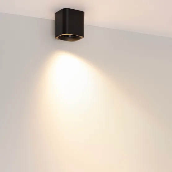 Фото #2 товара Светильник SP-ACENTO-S95x95-10W Warm3000 (BK, 20-45 deg, 230V) (Arlight, IP20 Металл, 5 лет)