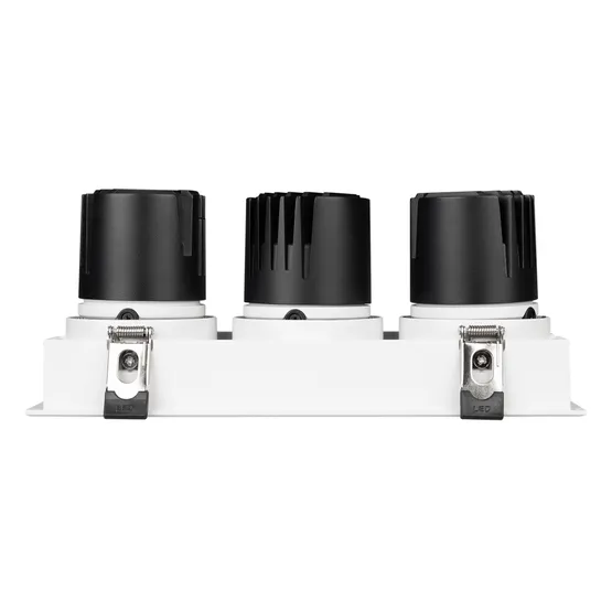 Фото #6 товара Светильник MS-FLOW-BUILT-S230x85-3x12W Warm3000 (WH, 15 deg, 230V) (Arlight, IP20 Металл, 5 лет)