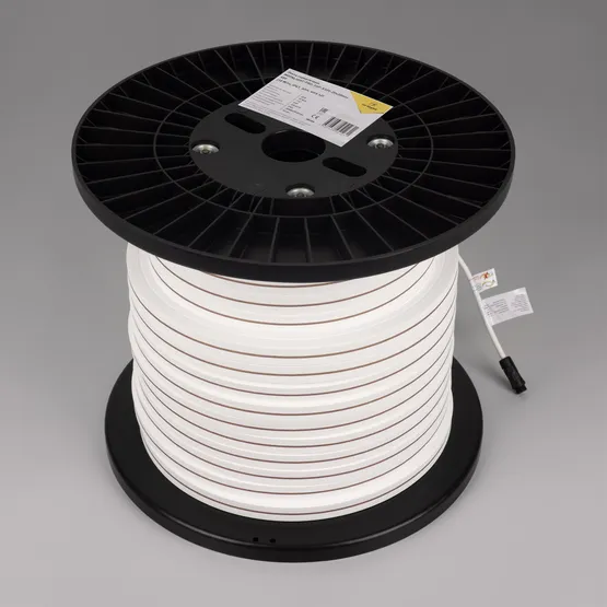 Фото #3 товара Светодиодная лента герметичная MOONLIGHT-PRO-TOP-X320-20x20mm 48V Warm3000 (10 W/m, IP67, 30m, wire x2) (Arlight, Вывод боковой, 7 лет)