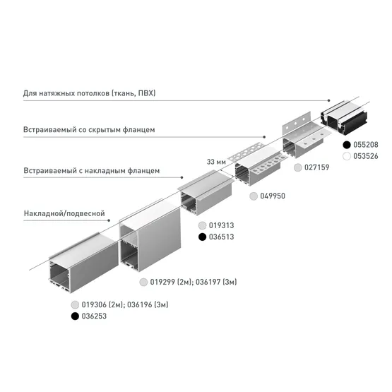 Фото #5 товара Профиль SL-LINIA49-F-2000 ANOD (Arlight, Алюминий)