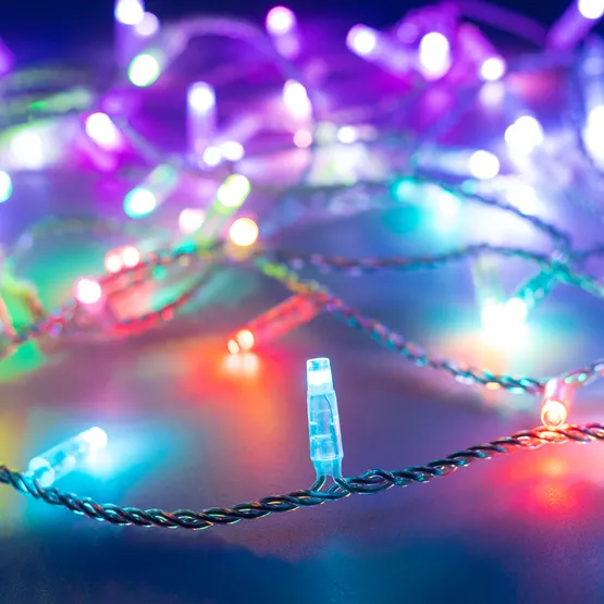 Фото #1 товара Светодиодная гирлянда ARD-STRING-CLASSIC-10000-CLEAR-100LED-LIVE RGB-DMX (24V, 10W) (Ardecoled, IP65)