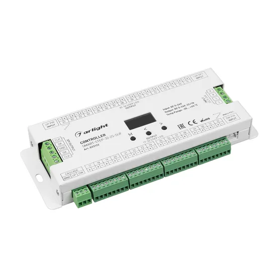 Фото #2 товара Контроллер лестничный SMART-STEP-32-2S-SUF (5-24V, 32x1A, SPI) (Arlight, IP20 Пластик, 5 лет)