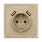 Минифото #4 товара Механизм розетки с USB зарядкой SCT-NOBE-MUAA-SFPL-GD (230V, 16A) (Arlight, Золотой песок)