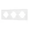 Минифото #1 товара Рамка пластиковая FRM-TENDO-SFPL-3-WH (Arlight, -)