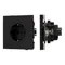 Минифото #1 товара Механизм электрической розетки SCT-TENDO-MEU1-SFPL-BK (230V, 16A) (Arlight, -)