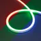 Минифото #1 товара Светодиодная лента герметичная MOONLIGHT-PRO-SIDE-X360-16x16mm 24V RGB (12 W/m, IP67, 10m, wire x2) (Arlight, Вывод боковой, 5 лет)